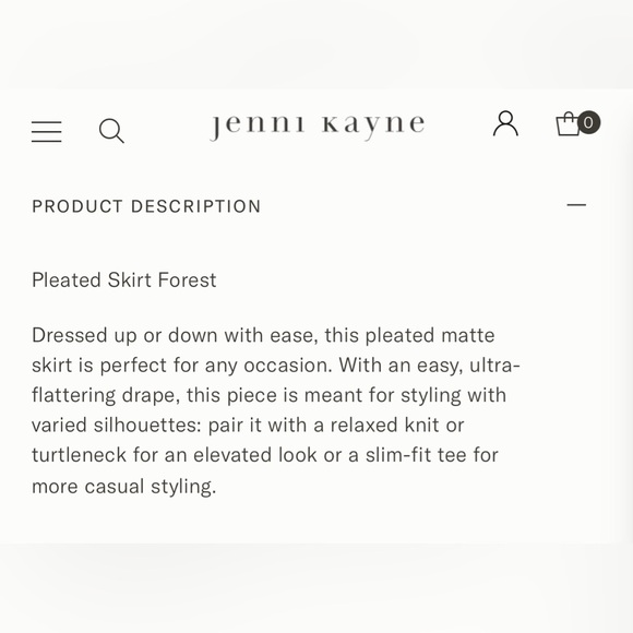 Jenni Kayne Pleated Skirt in Forest - Picture 7 of 8